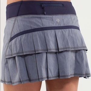 Lululemon Blue Pace Setter Skirt Size 8